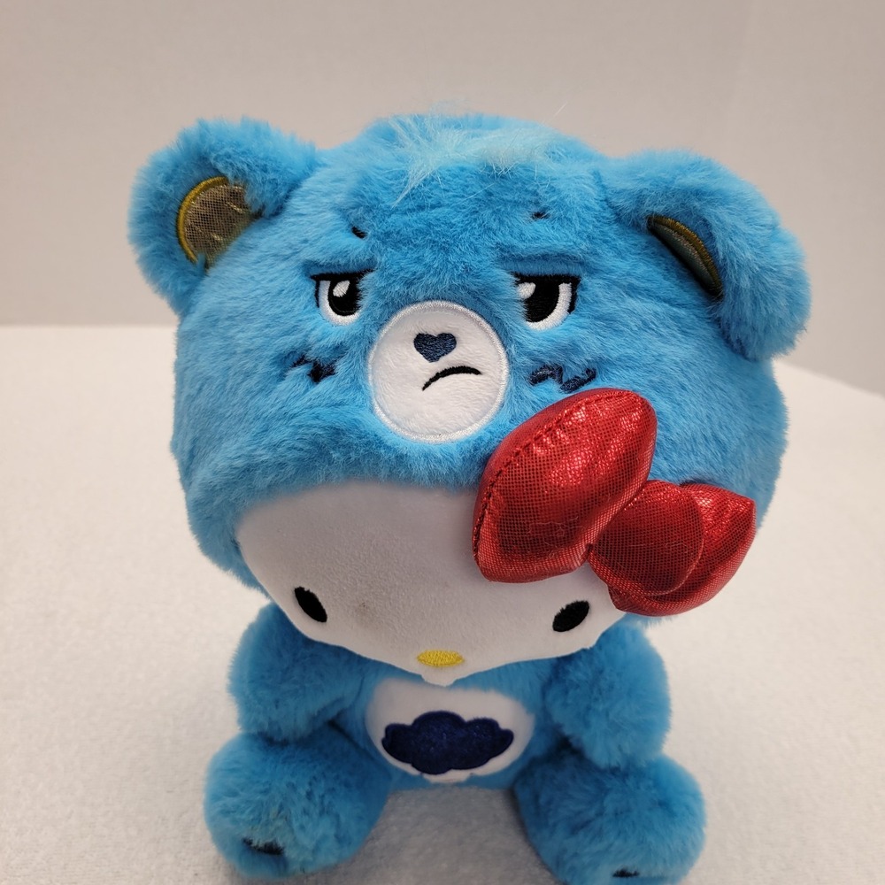 Basic Fun Care Bear X Sanrio Hello Kitty Grumpy Bear 11" Plush - Picture 2 of 5